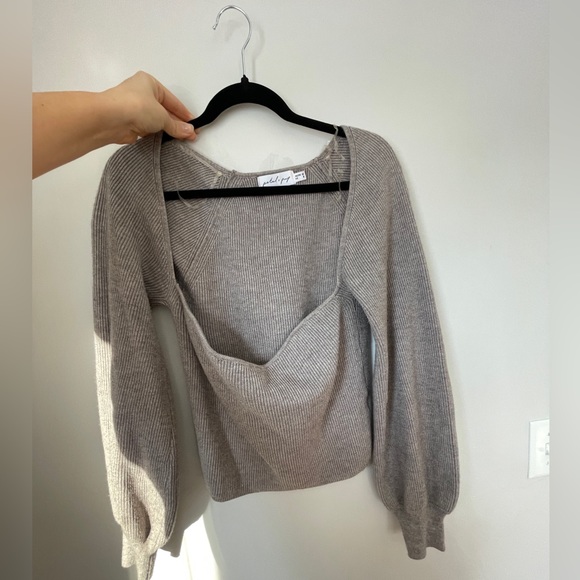 Gray Knit Sweater - Picture 3 of 5